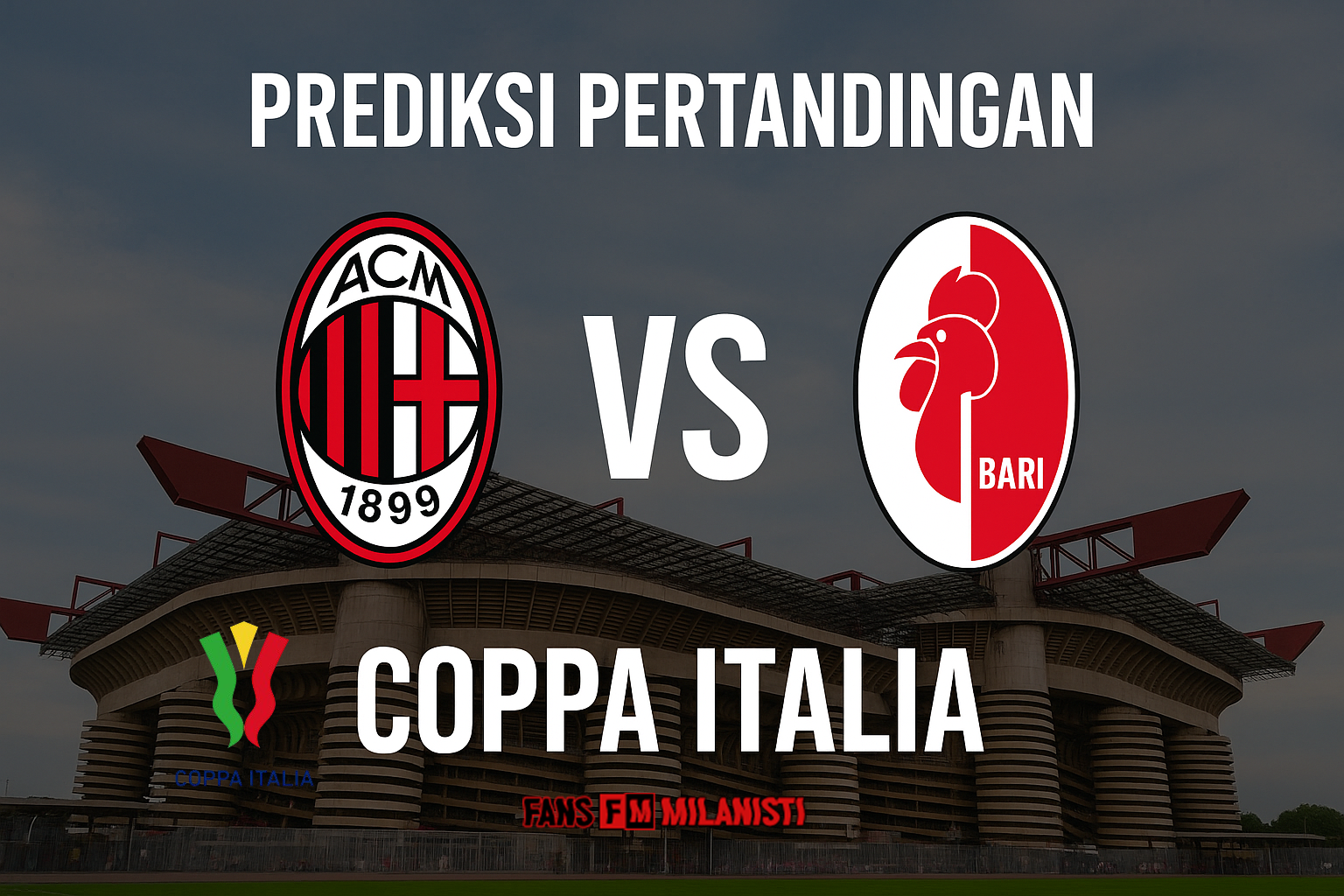 AC Milan vs Bari Coppa Italia