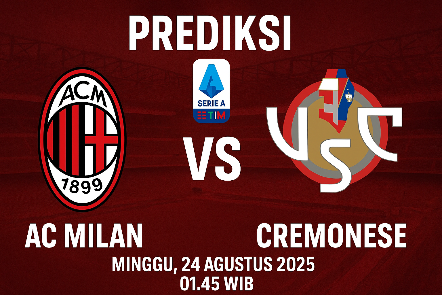 Prediksi Pertandinga AC Milan vs Cremonese