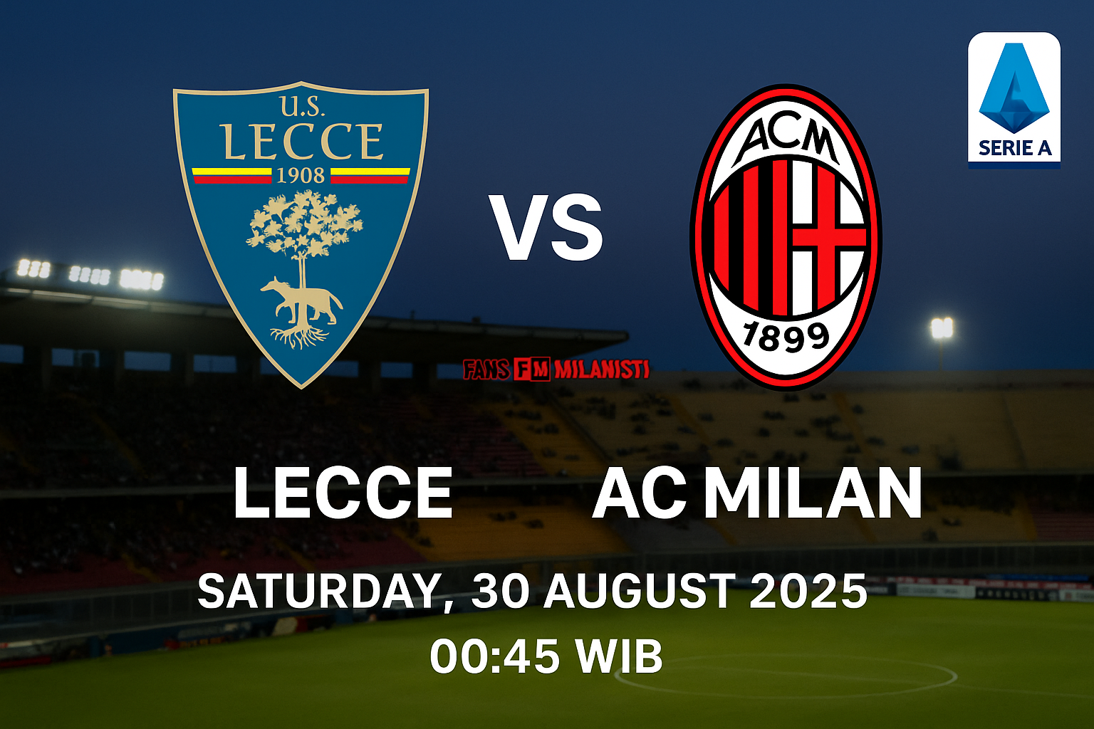 prediksi pertandingan serie a lecce vs milan